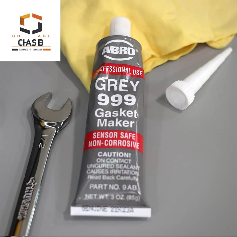 چسب واشر ساز سیلیکون حرارتی خاکستری ابرو – ABRO GREY 999 RTV SILICONE GASKET MAKER 85G — تصویر ۲