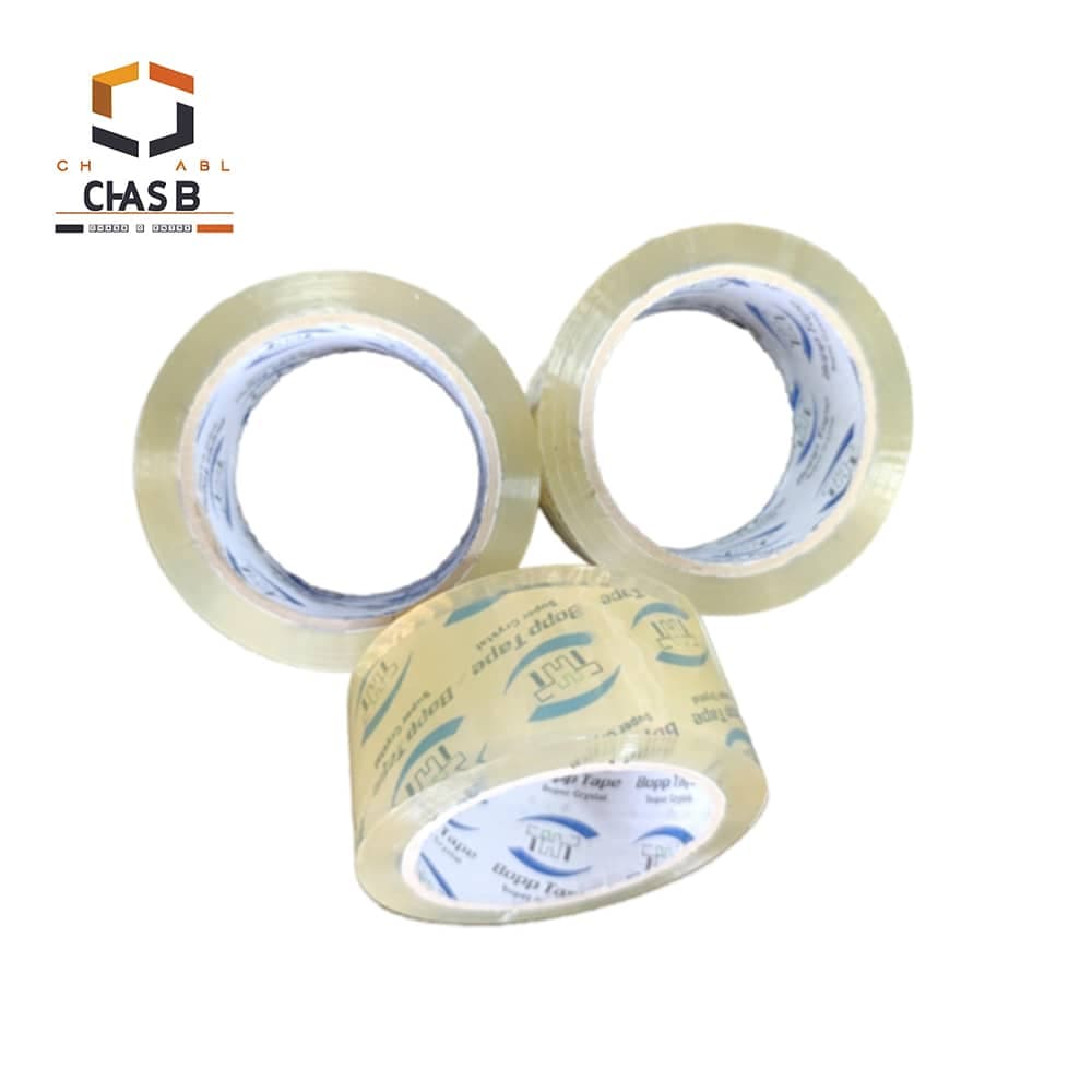 نوار چسب پهن شیشه ای 5 سانت 90 یارد THT – مدل آبی — تصویر ۲
