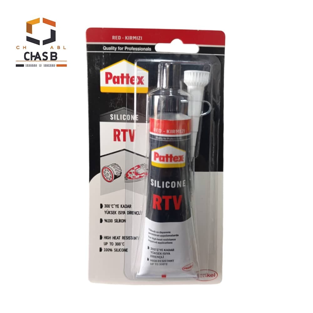 چسب سیلیکون واشر ساز حرارتی قرمز پاتکس – PATTEX SILICONE RTV RED 85GR