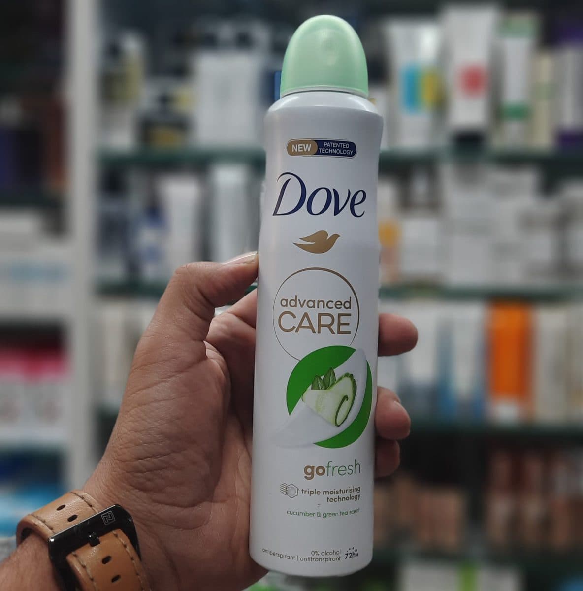 اسپری داو رایحه خیار حجم۲۵۰ml مدل ساعته۷۲ Advanced Care (ساخت UK) — تصویر ۲