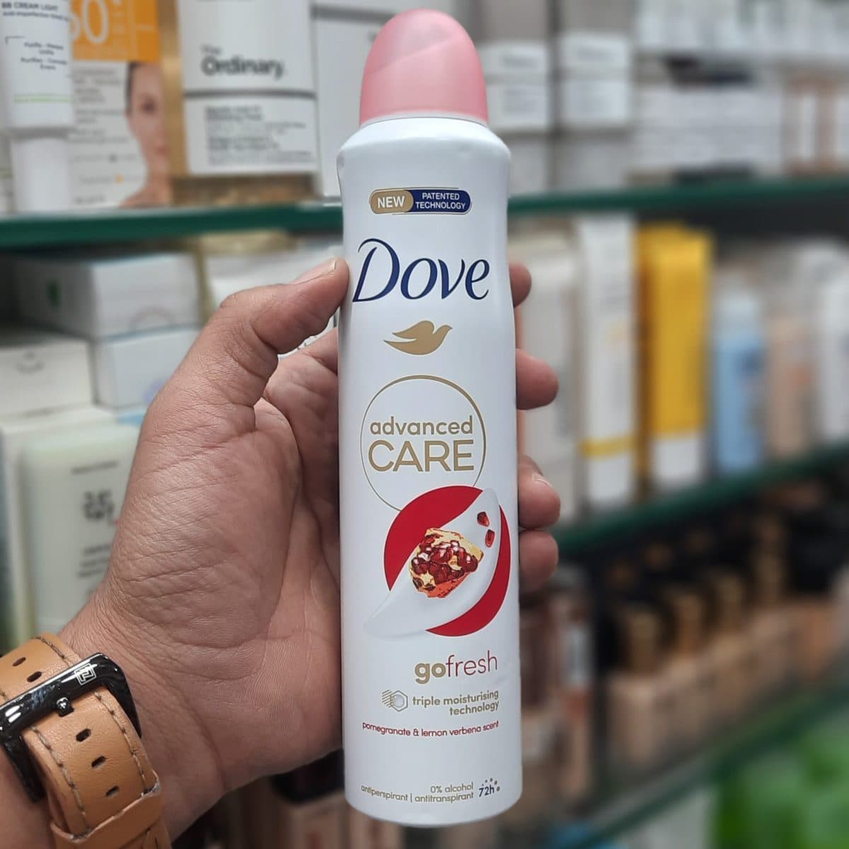 اسپری داو رایحه انار حجم۲۵۰ml مدل ساعته۷۲ Advanced Care(ساخت Uk) — تصویر ۲
