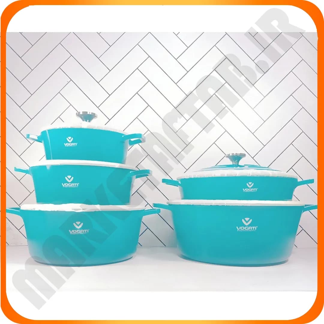 سرویس 10 پارچه گرانیت ROND آبی ووگاتی