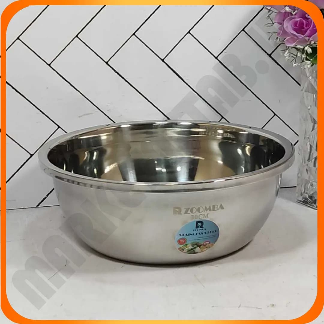 لگن استیل سایز 30 استیل نگیر M2738 زومبا