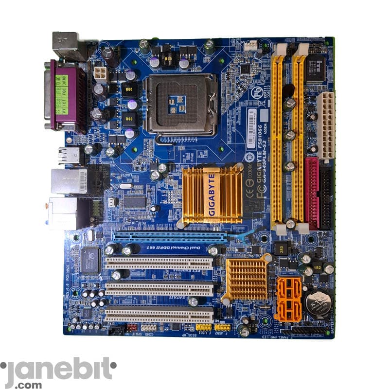 مادربورد گیگابایت مدل GA-945PLM-S2 MICRO-ATX سوکت LGA775 حافظه DDR2- استوک