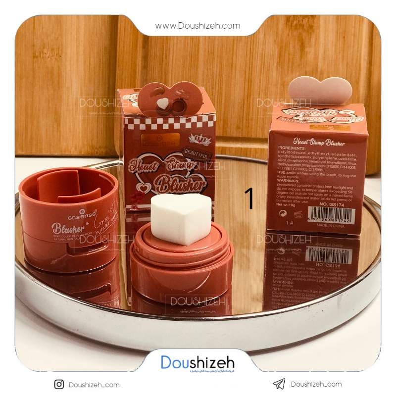 رژگونه استامپی قلبی کد 174 اسنس ESSENCE — تصویر ۳