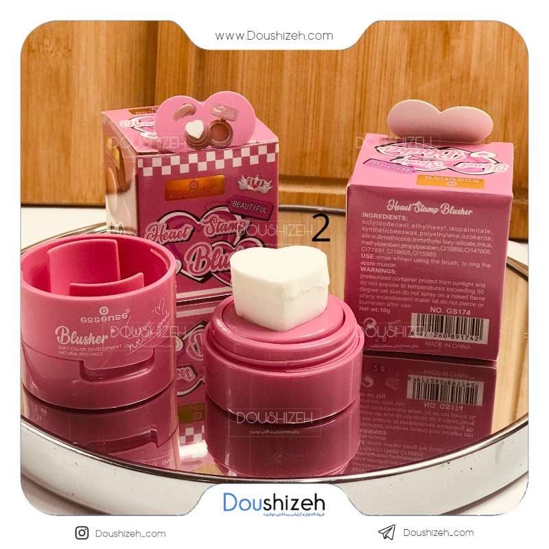 رژگونه استامپی قلبی کد 174 اسنس ESSENCE — تصویر ۴