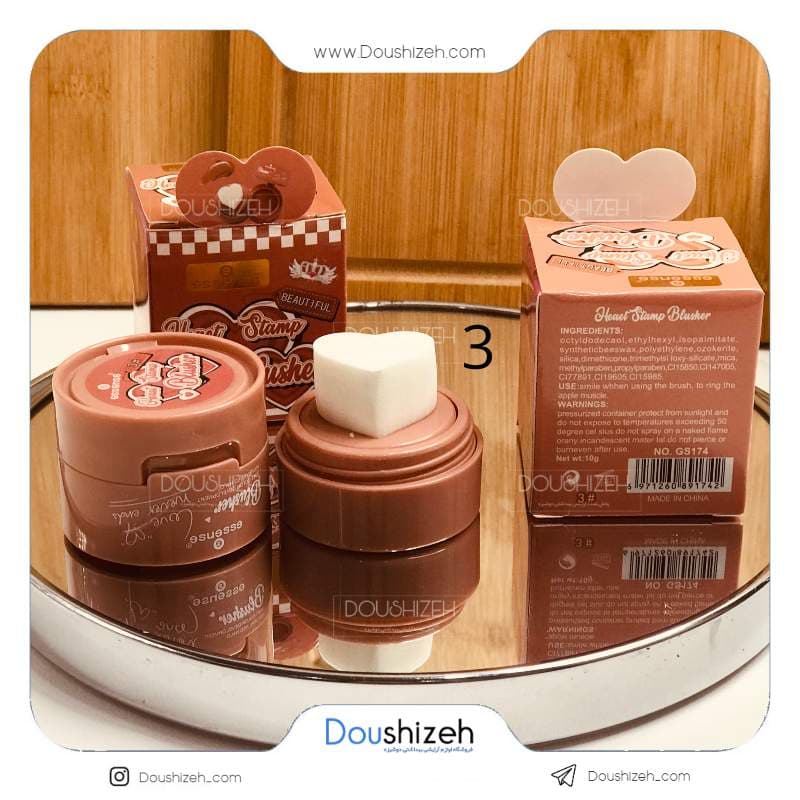 رژگونه استامپی قلبی کد 174 اسنس ESSENCE — تصویر ۵