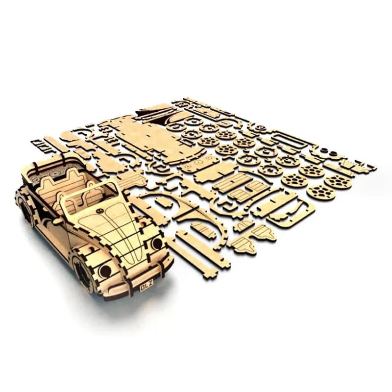 ساختنی مدل سه بعدی طرح ماشین فولکس کد M42 — تصویر ۵