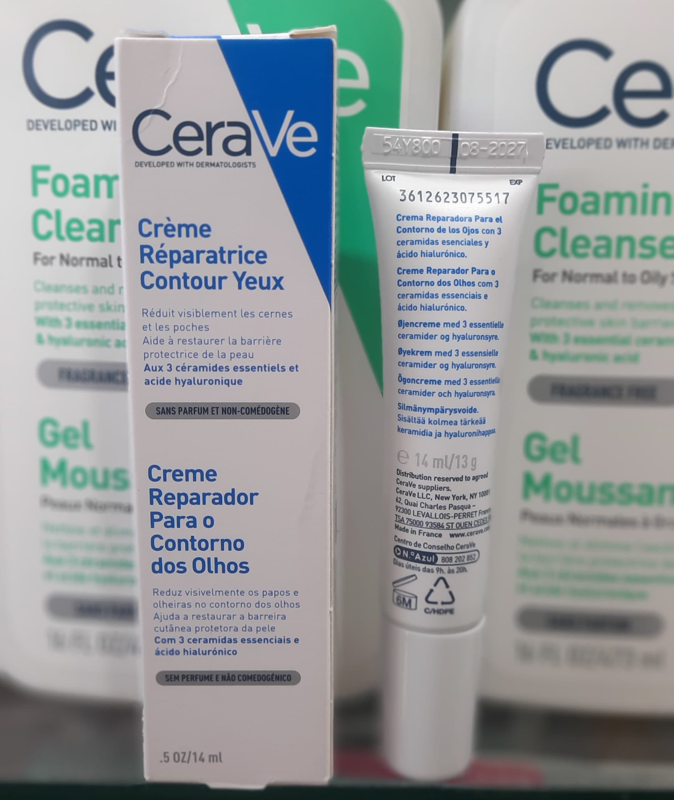 کرم ترمیم کننده دور چشم سراوی حجم ۱۴ml CeraVe Eye Repair Cream (ضمانت اصالت) — تصویر ۲