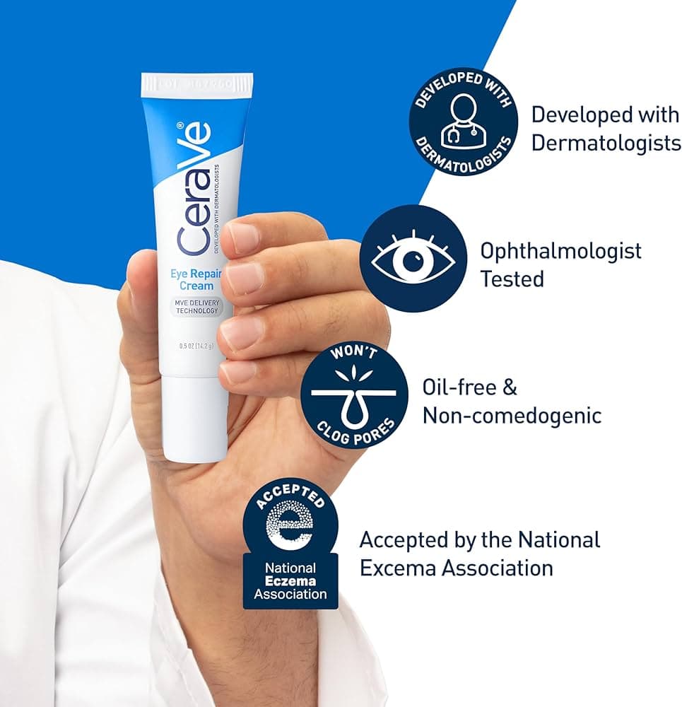 کرم ترمیم کننده دور چشم سراوی حجم ۱۴ml CeraVe Eye Repair Cream (ضمانت اصالت) — تصویر ۶
