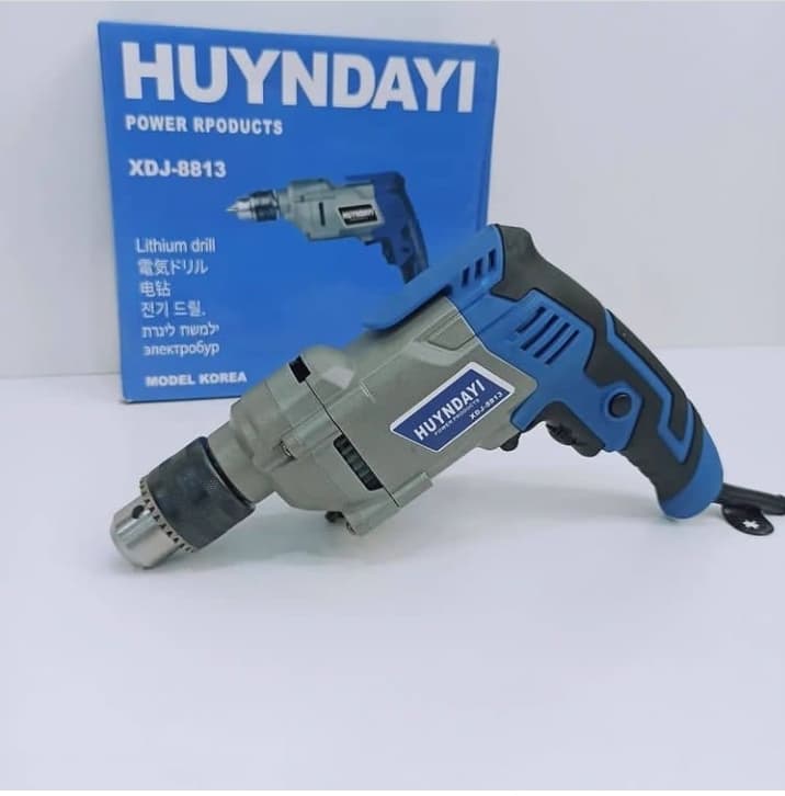 دریل 13 گیربکس فلزی دیمر دار 710 وات هیوندا