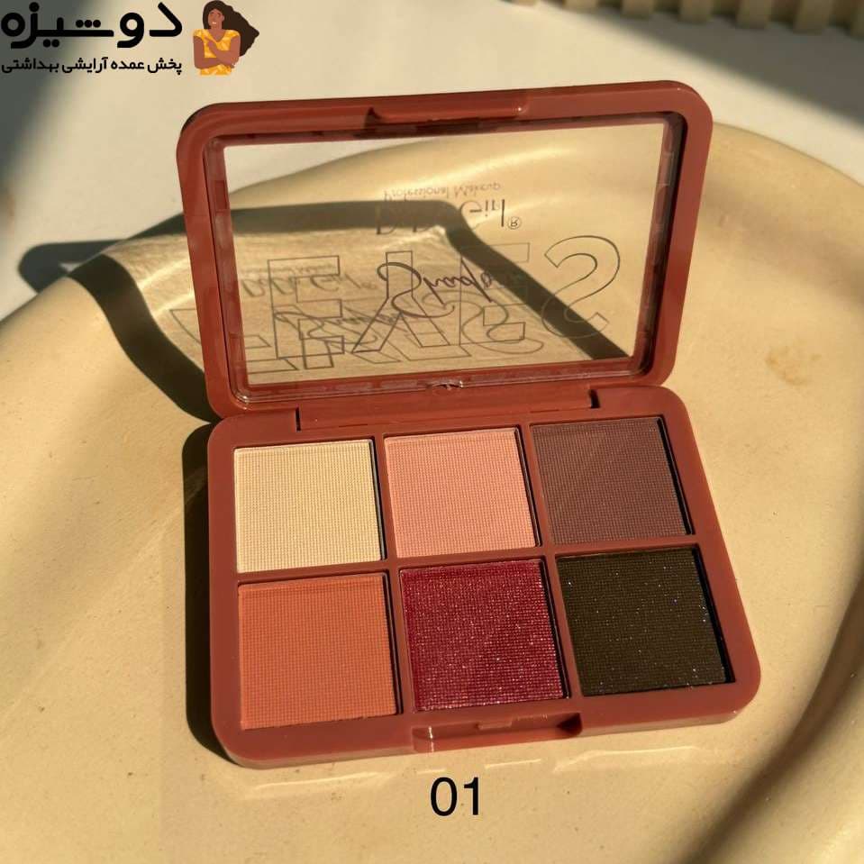 سایه چشم 3353 شش رنگ دودوگرل DoDo Girl — تصویر ۲