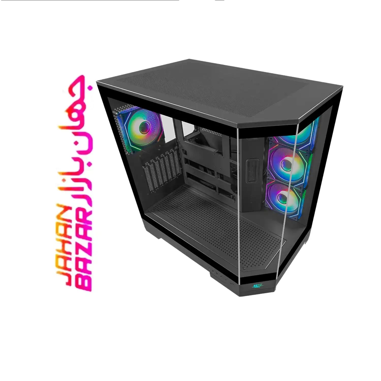 کیس گیمینگ اوست AWEST مدل GT-AQ1-MB — تصویر ۴