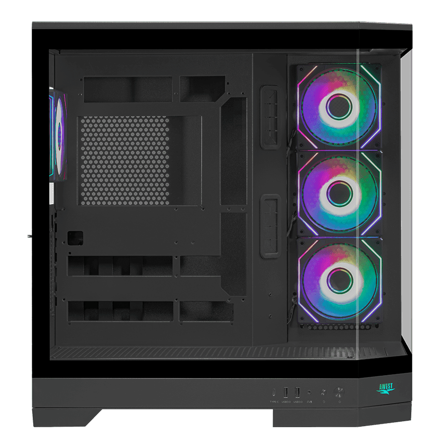 کیس گیمینگ اوست AWEST مدل GT-AQ1-MB — تصویر ۷