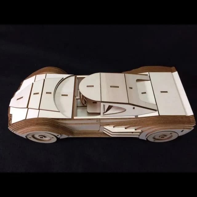 ساختنی 110 تکه مدل ماکت چوبی ماشین کد M233 — تصویر ۵