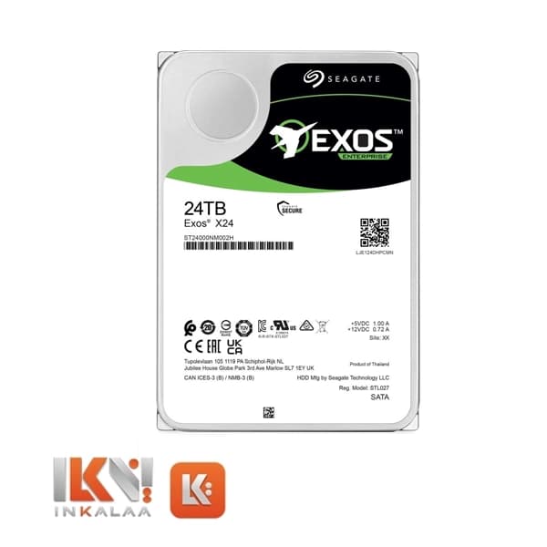 هارد دیسک Exos X24 ST24000NM002H ظرفیت ۲۴ ترابایت — تصویر ۳