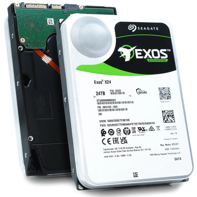هارد دیسک Exos X24 ST24000NM002H ظرفیت ۲۴ ترابایت — تصویر ۲