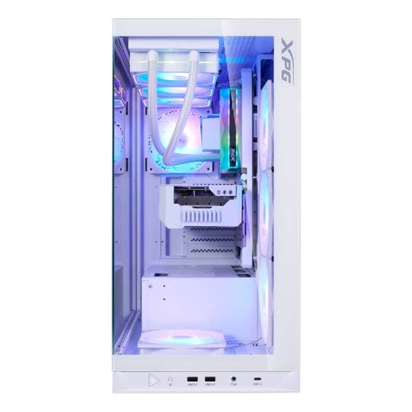 کیس گیمینگ ای دیتا مدل XPG Invader X BTF Mid Tower رنگ سفید — تصویر ۵