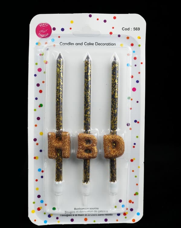 شمع 3 عددی HBD