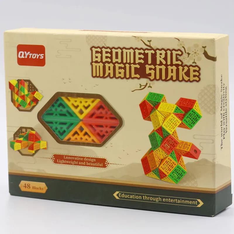 مکعب روبیک چی ای مدل ماری دی ان ای 48 قطعه کای وای QY Magic Snake DNA 48 pcs — تصویر ۳