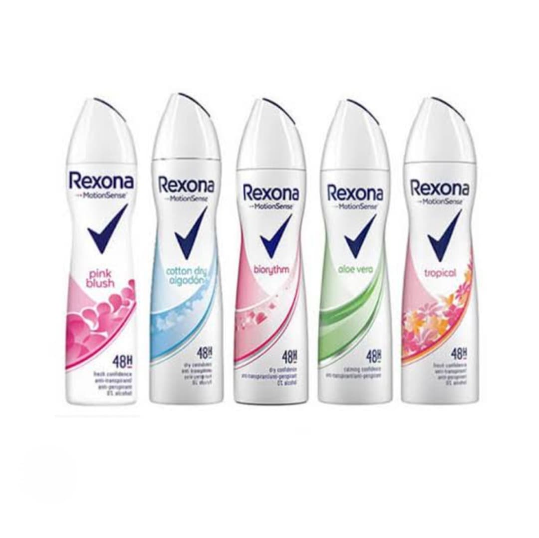 اسپری ضد تعریق زنانه رکسونا Rexona اصل ایتالیا | محافظت طولانیمدت در برابر تعریق ۲۰۰ میل