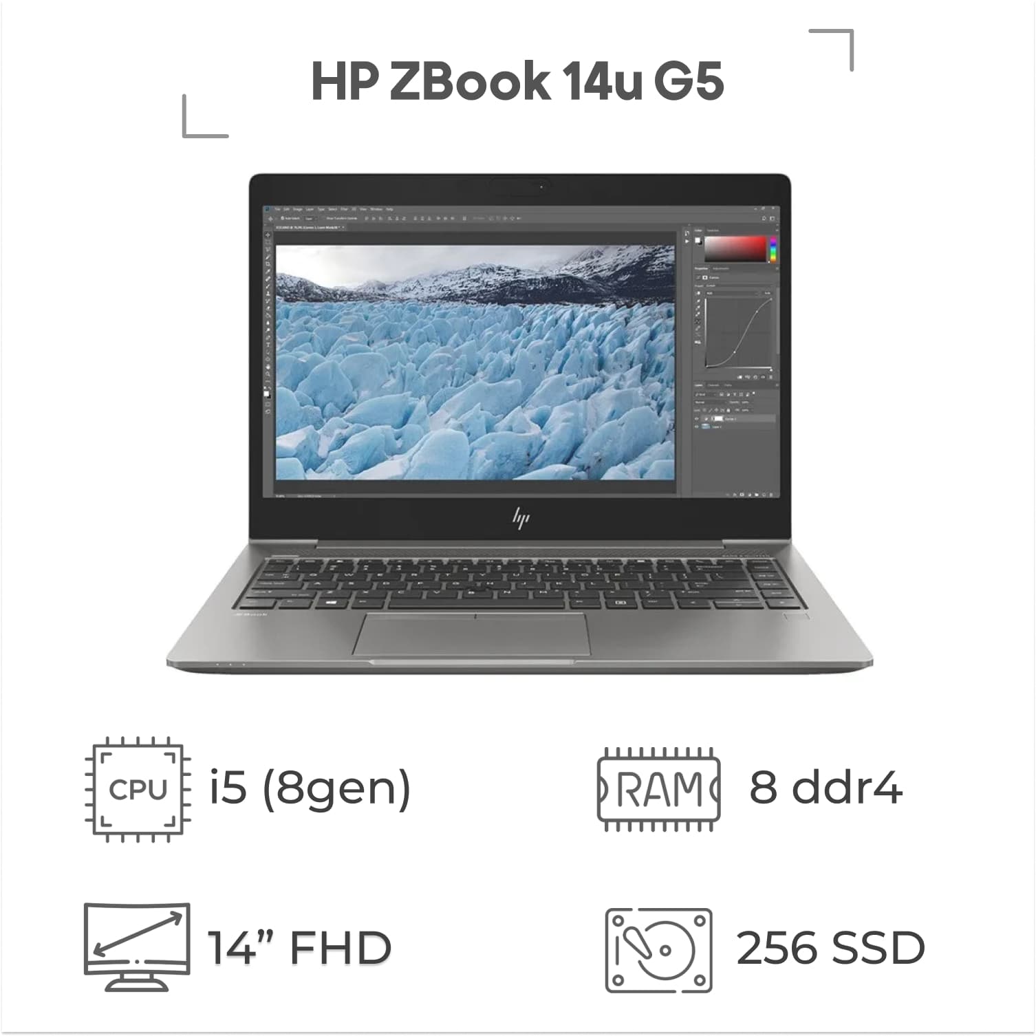 لپ تاپ استوک HP ZBook 14u G5 پردازنده i5 نسل 8