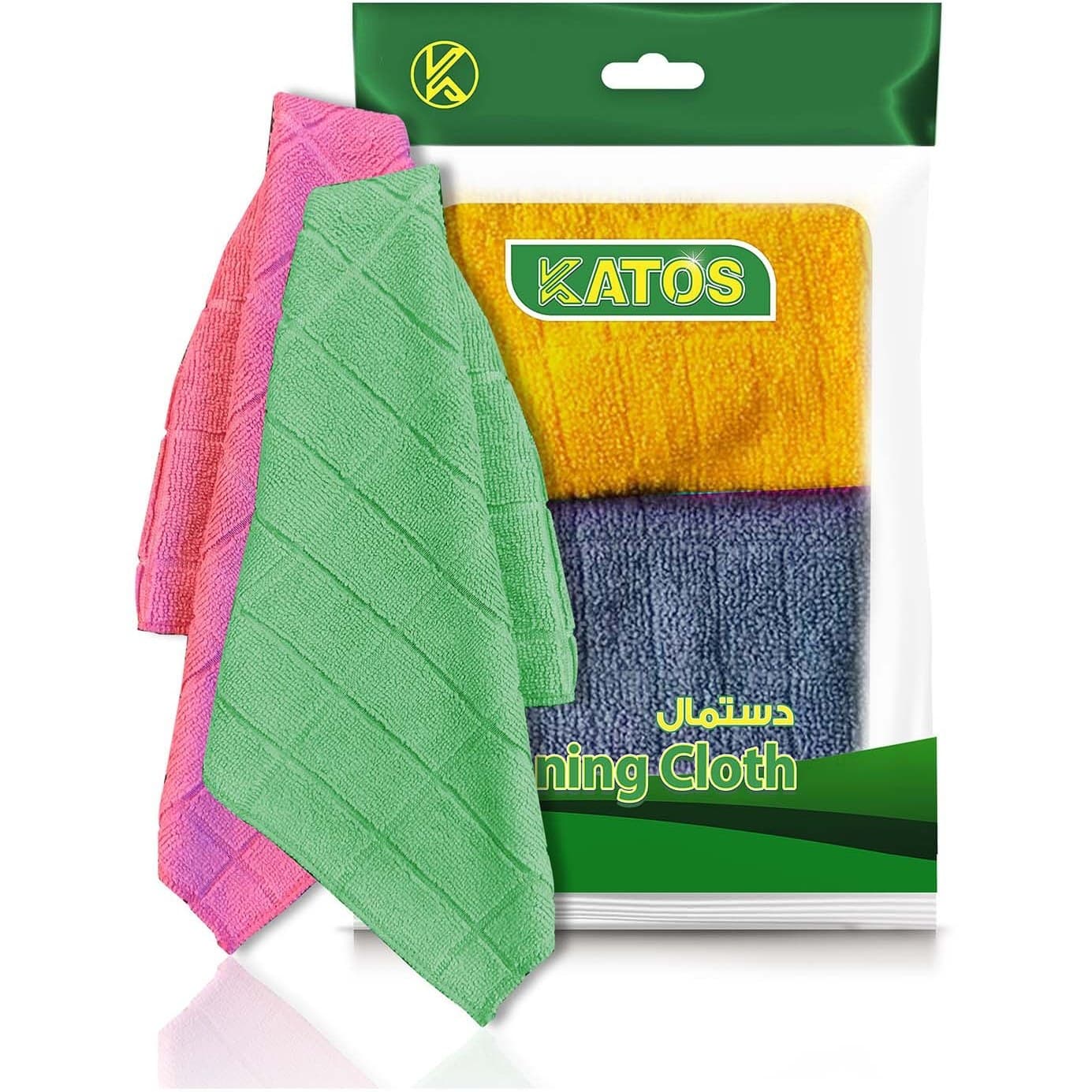 دستمال جادویی میکروفایبر 2 عددی کاتوس k155 30*30 کد 577