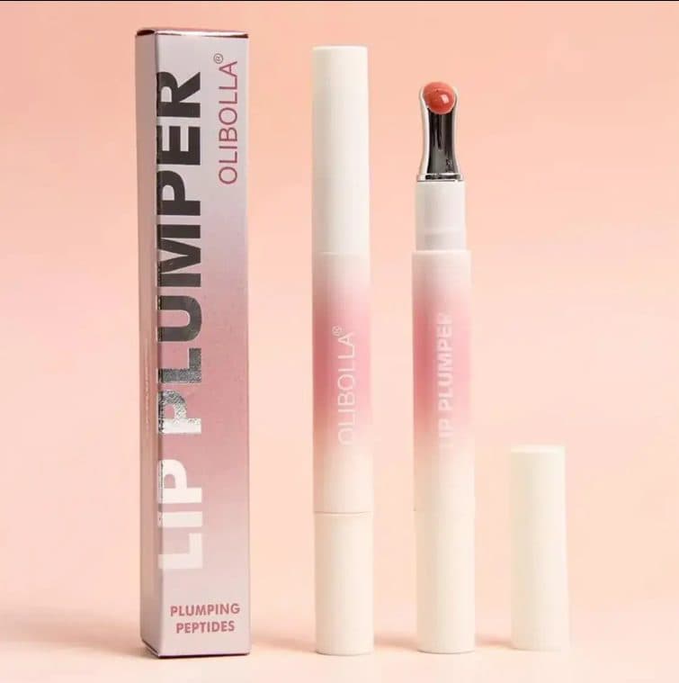پلامپر لب رنگی اولیبولا با سر فلزی (رژلب مایع حجم دهنده )Lip Plumper — تصویر ۳