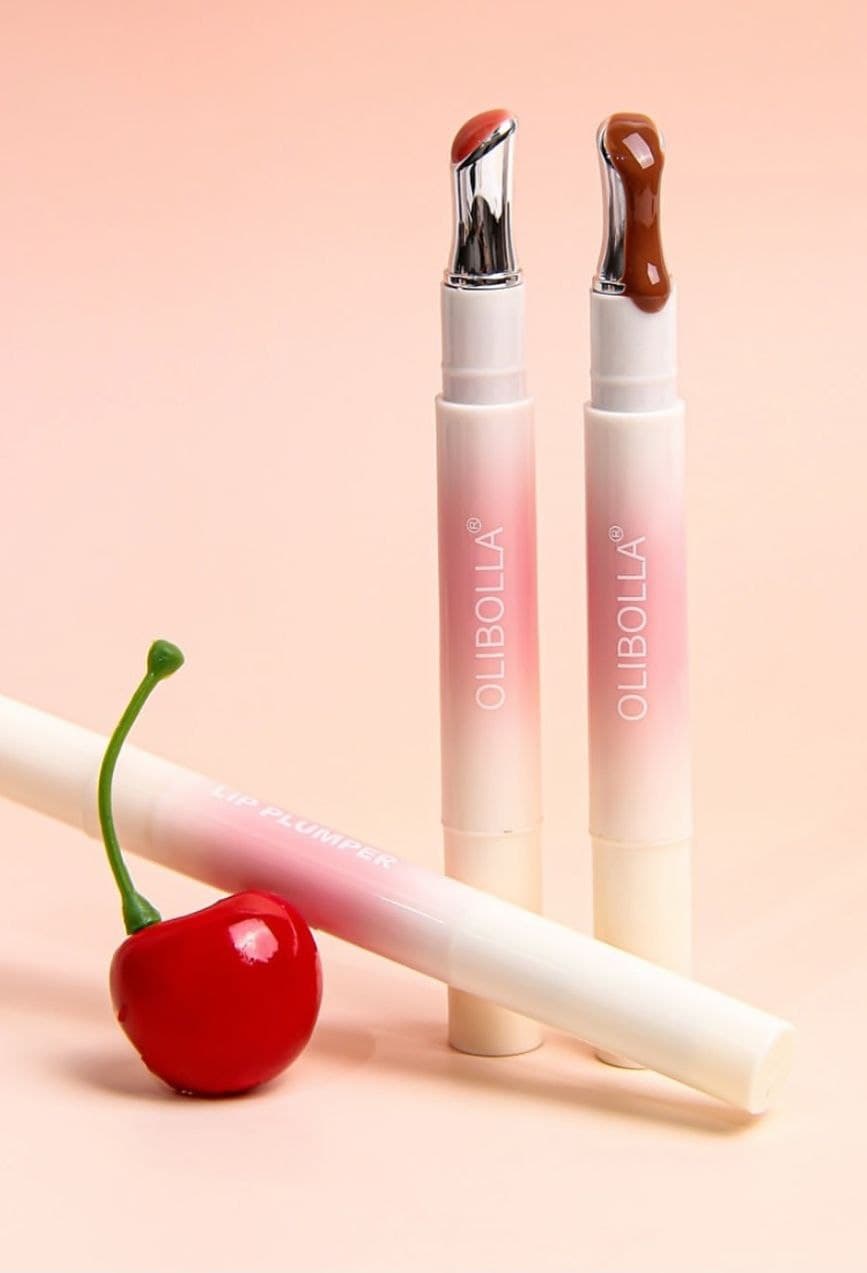 پلامپر لب رنگی اولیبولا با سر فلزی (رژلب مایع حجم دهنده )Lip Plumper — تصویر ۷