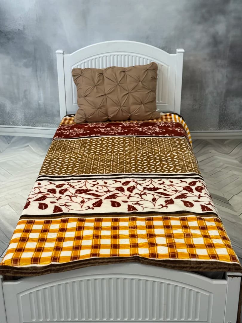 پتو ژله ای یک نفره سروین طرح طبیعت — تصویر ۴