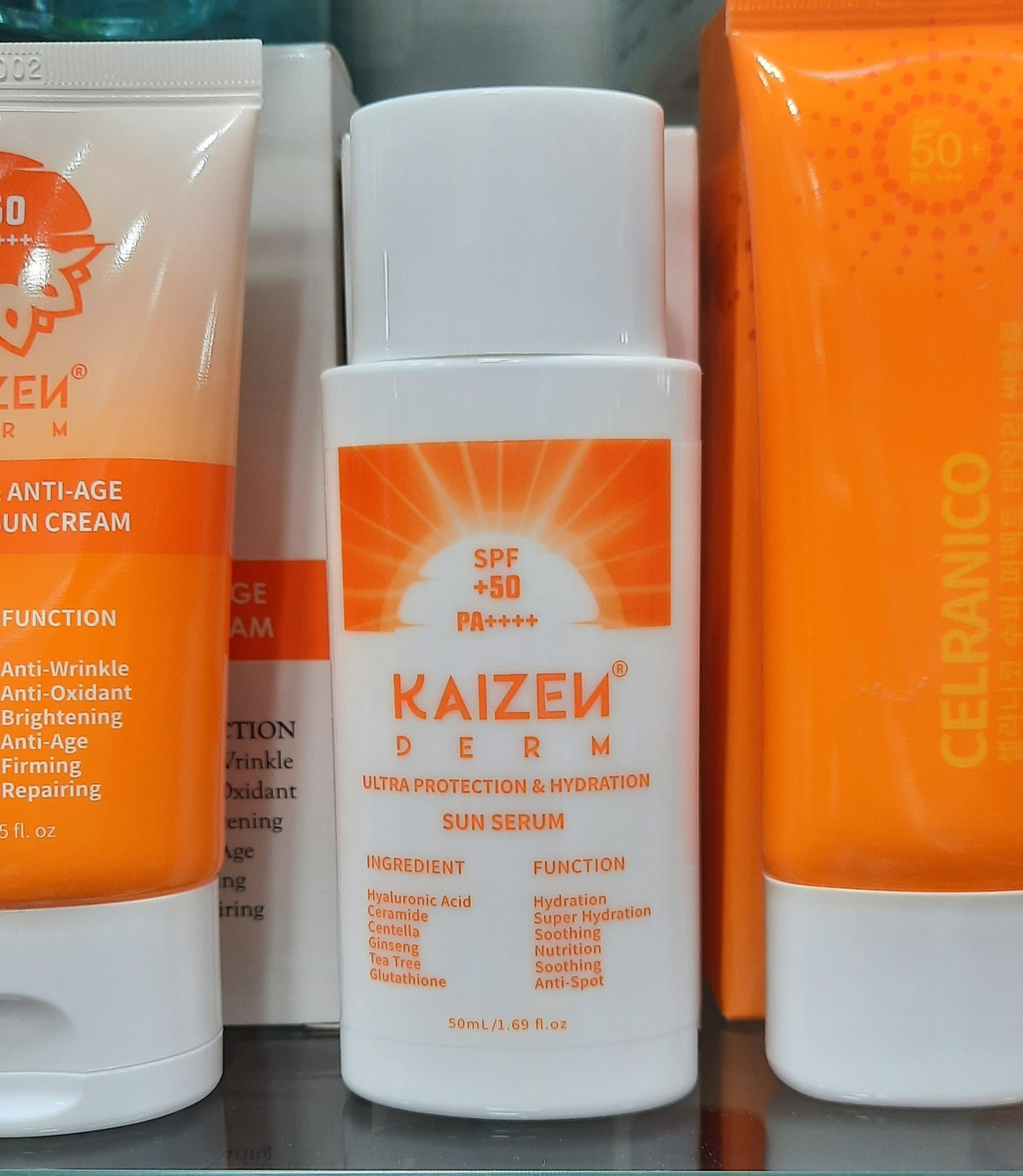 سرم ضد آفتاب و آبرسان SPF50 کایزن درم 50ml Kaizen Derm — تصویر ۲