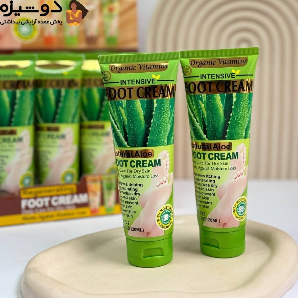 کرم رفع خشکی و ترک پا آلوئه ورا WOKALI — تصویر ۴