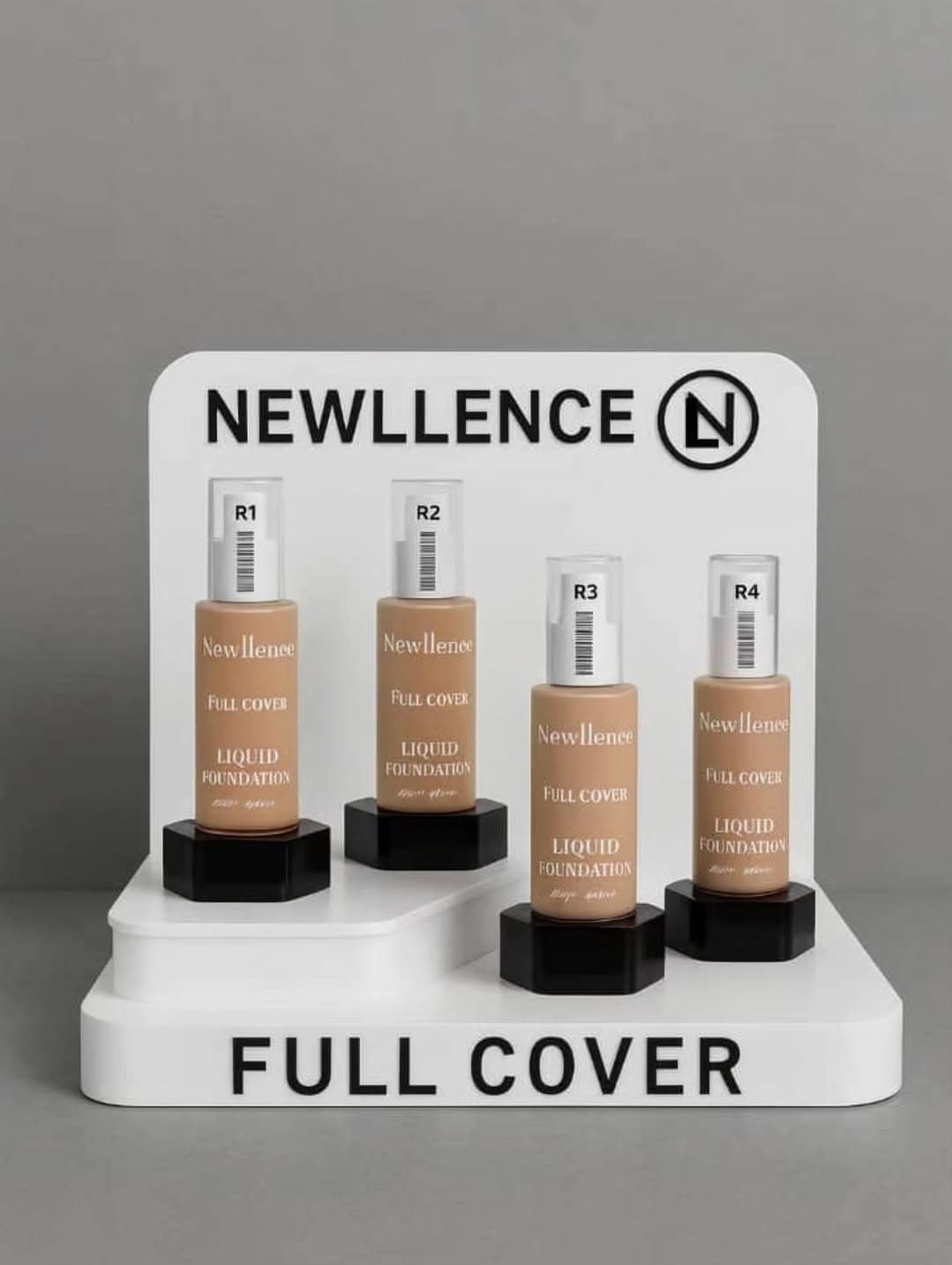 کرم پودر فول کاور نیولنسین NEWLLENCEIN 32h حجم 50ml شماره R2 — تصویر ۳