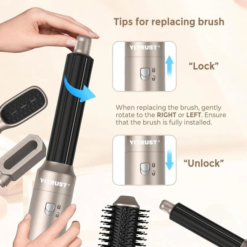 سشوار حرفه ای 1000 وات مدل UKLISS- 5IN1 — تصویر ۹