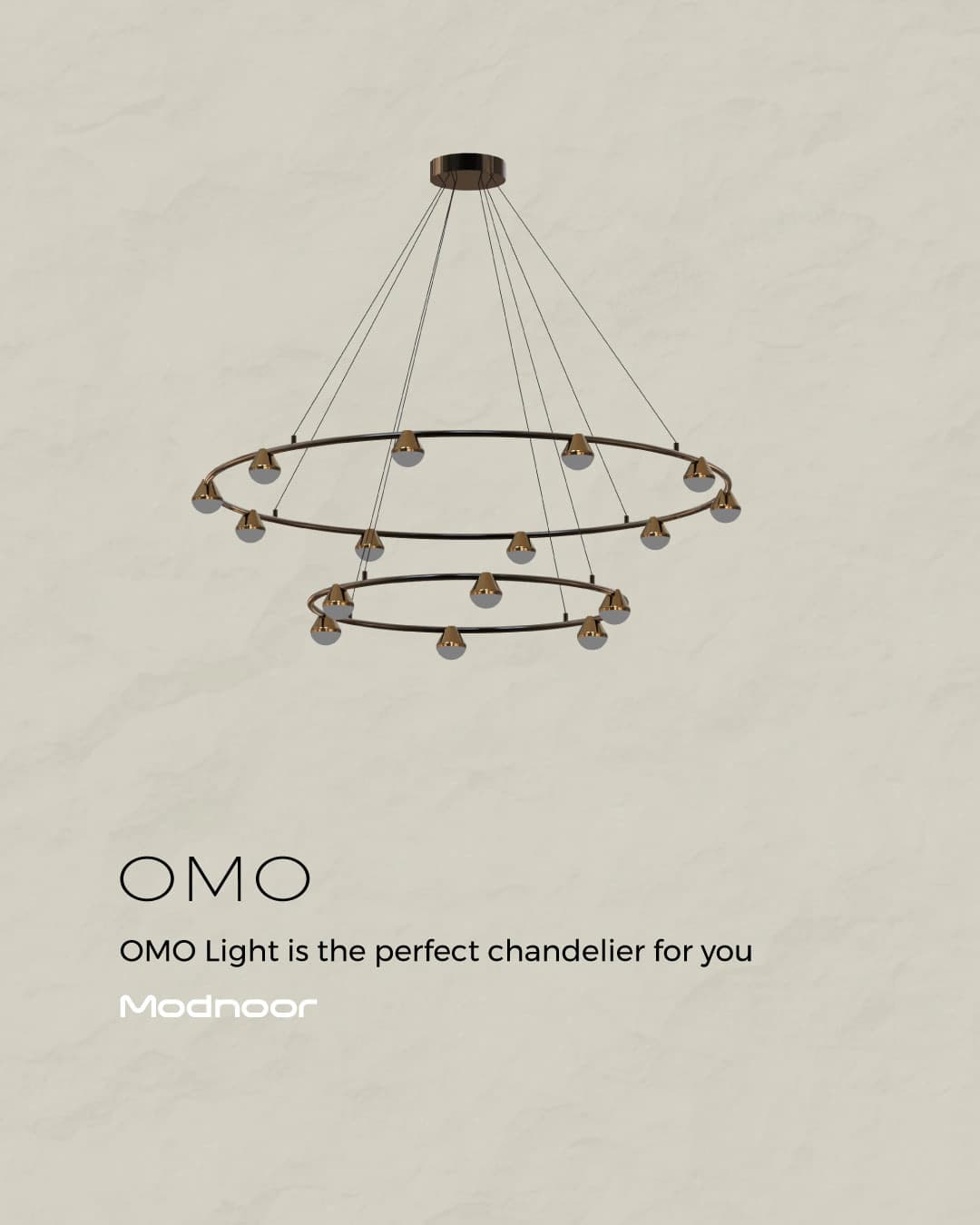 لوستر OMO Light – دو طبقه — تصویر ۳