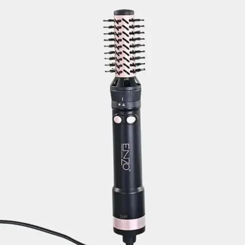 سشوار برس‌دار چرخشی انزو پروفیشینال مدل EN-760 7in1 با توان 1500 وات، موتور DC براشلس، تنظیمات دما و سرعت دو حالته، تکنولوژی آیونیک، سری‌های متنوع و کیف نگهدارنده، مناسب استفاده خانگی و حرفه‌ای — تصویر ۳
