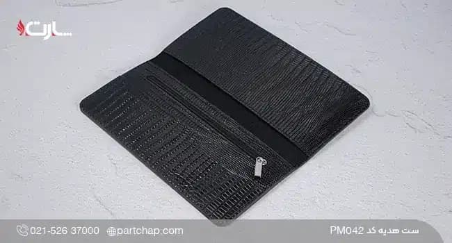 ست هدیه چرم طبیعی مردانه کد PM042 — تصویر ۳