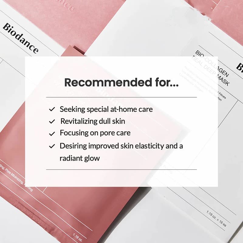 ماسک ورقه ای کلاژن بایودنس مدل بیوکلاژن BIODANCE Bio-Collagen Real Deep Mask اورجینال — تصویر ۳