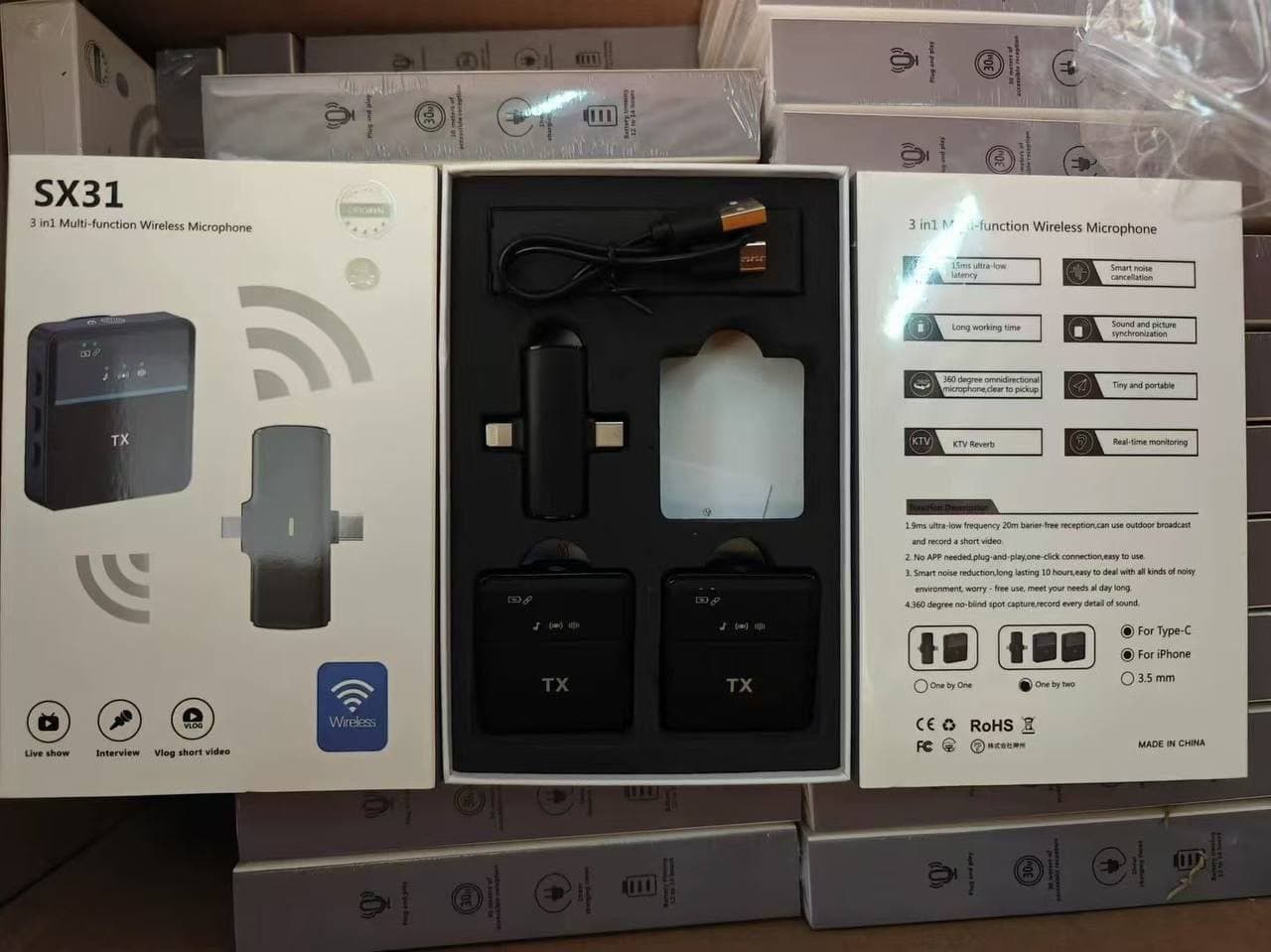 ميكروفون يقه ای 2 كاره مدل SX31