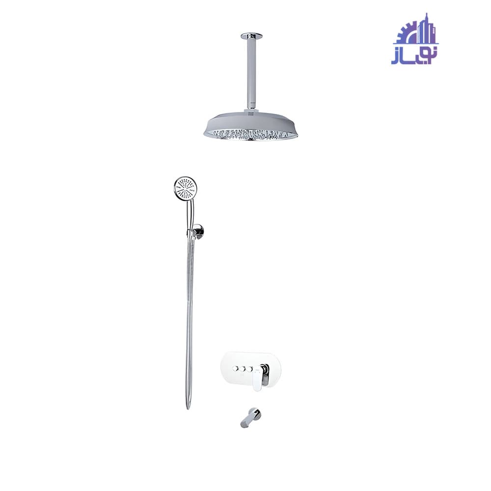 شیر توکار حمام کلاس 1 راسان مدل ایکاد تنسو — تصویر ۳
