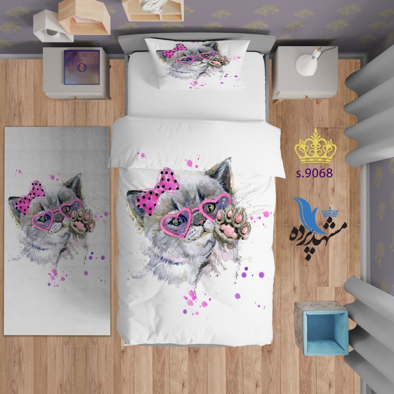 ست روتختی تکنفره طرح کشتی S9068