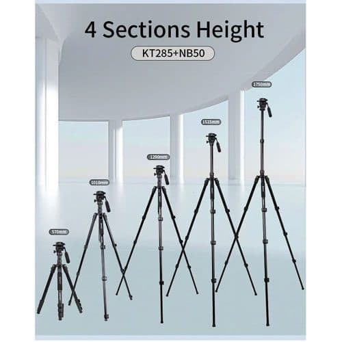 سه پایه فیلمبرداری جیماری Jmary KT-285+NB50 Video Tripod — تصویر ۸