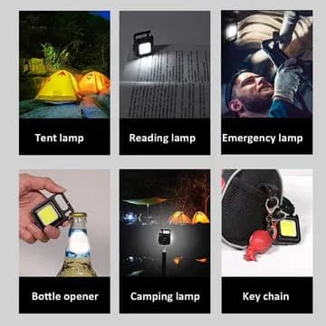 چراغ قوه شارژی چندکاره سی او بی COB مدل Magnetic Light | مگنتی همه کاره ضد آب — تصویر ۲