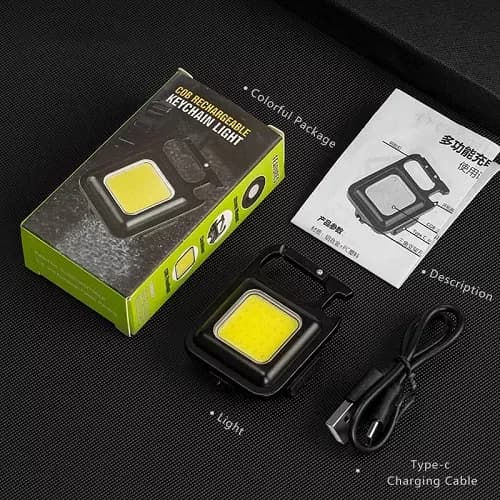 چراغ قوه شارژی چندکاره سی او بی COB مدل Magnetic Light | مگنتی همه کاره ضد آب — تصویر ۵