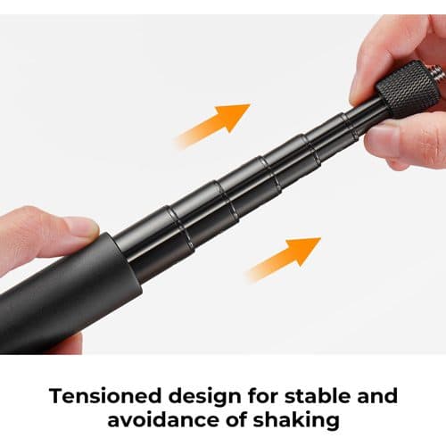 مونوپاد و سه پایه دوربین ورزشی کی اند اف K&F Invisible Selfie Stick MS-07 — تصویر ۲