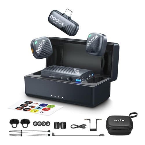 میکروفون دو کاربر گودکس Godox Cube-C Combo Kit 2 for Cameras and Mobile