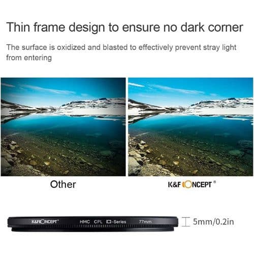 فیلتر لنز پولاریزه کی اند اف K&F C-Series HMC CPL 46mm — تصویر ۵