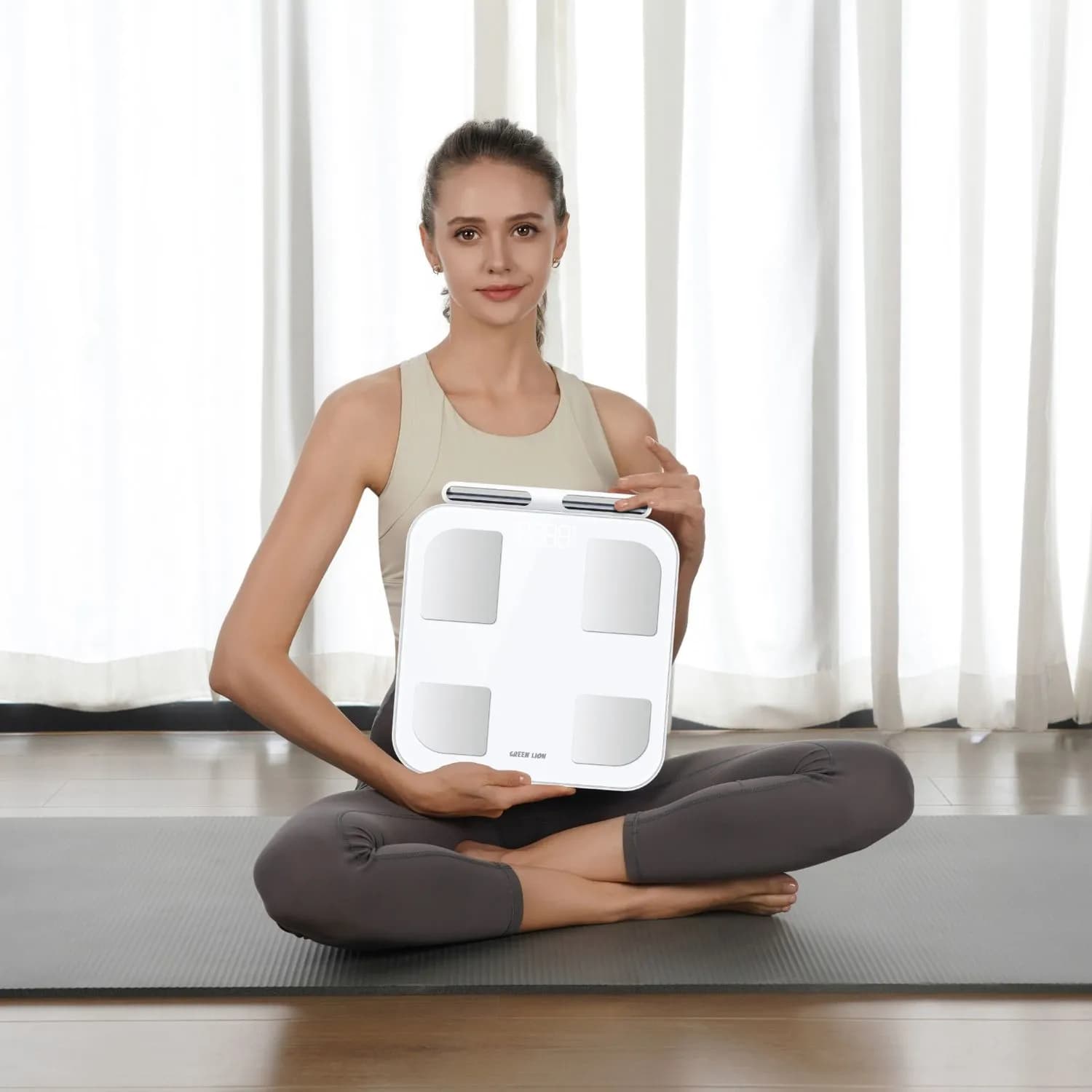 ترازوی هوشمند بادی آنالیز گرین لاین Green Lion Smart Body Scale with 8 Electrodes — تصویر ۳