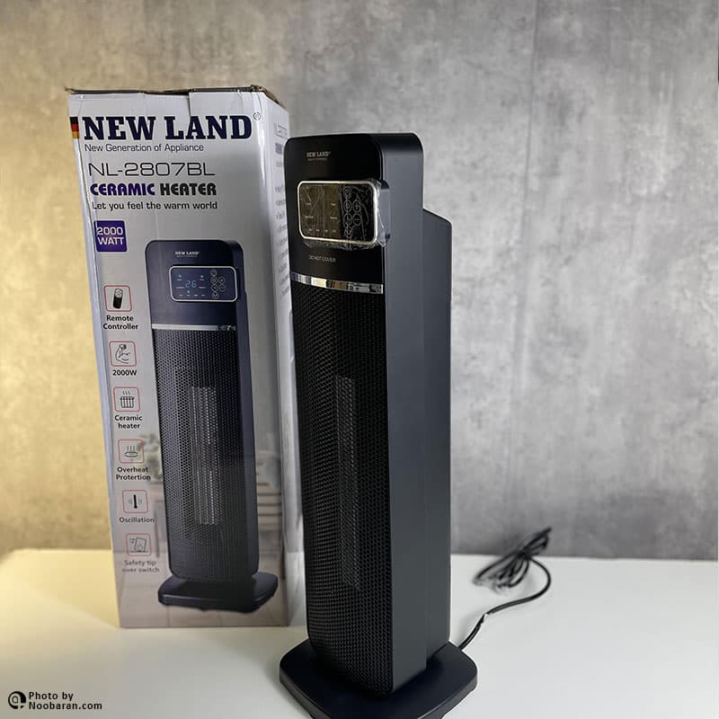 بخاری فن دار چرخشی نیولند مدل NL-2807BL — تصویر ۲