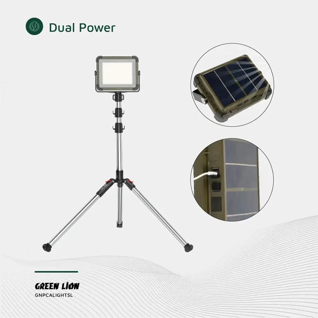 چراغ کمپینگ خورشیدی 7200 میلی آمپر ساعت گرین لاین Green lion Solar Camping Light 7200mAh — تصویر ۵